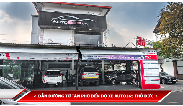 DẪN ĐƯỜNG TỪ TÂN PHÚ ĐẾN ĐỘ XE AUTO365 THỦ ĐỨC